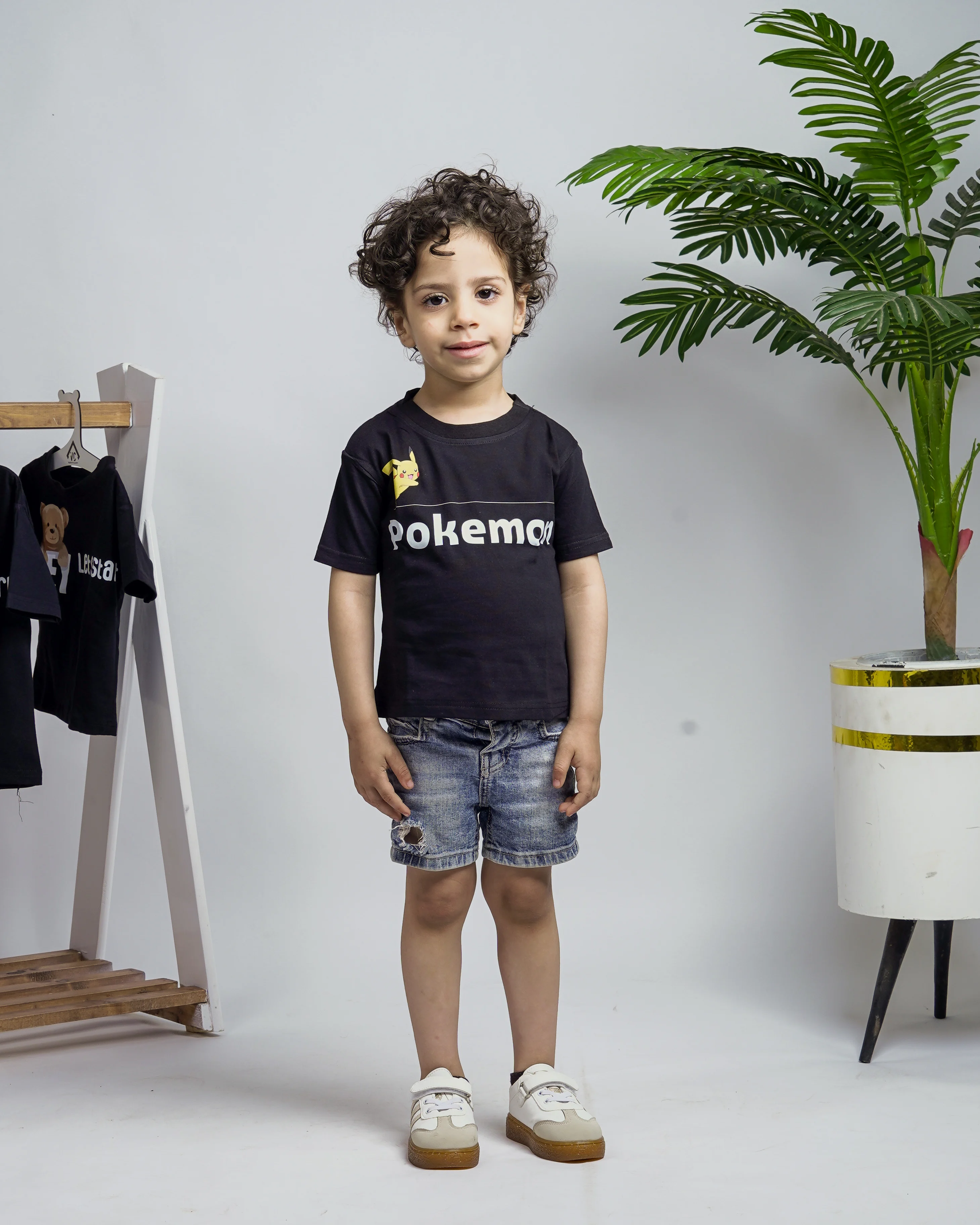 Pokémon In black T-shirt